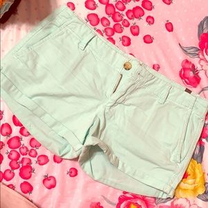 Mint shorts
